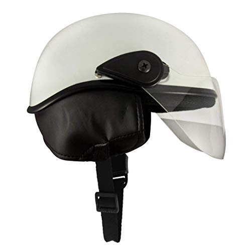Sage Square Multipurpose Half Helmet for Men and Women (Large, White Glossy) - Image 2