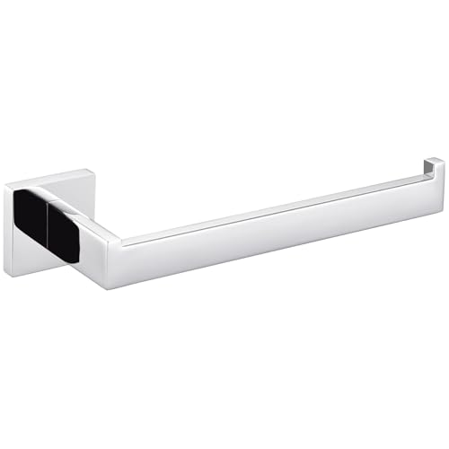 Angle Simple Bathroom Towel Holder, SUS 304 Stainless Steel Kitchen Hand Towel Rack Hanger for Wall, Polished Chrome, 10.24 Inches - Image 1