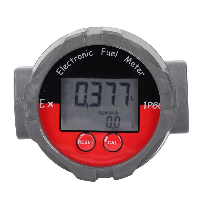 Electronic Fuel Meter Digital LCD Display Turbine Fuel Flow Gauge 1in High Accuracy 20MPa MWP - Image 2