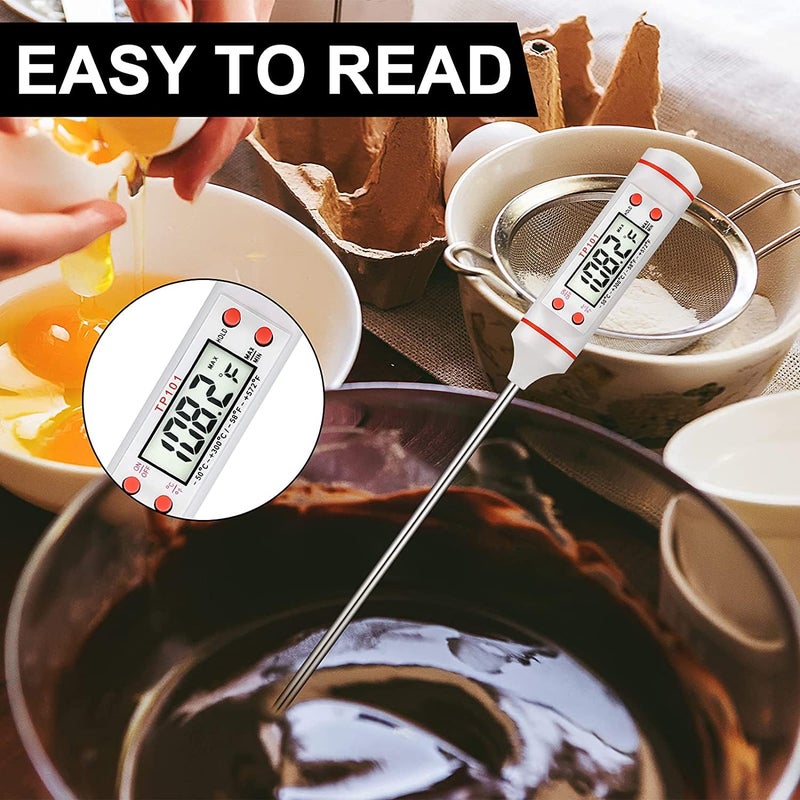 SMIC Electronic Food Thermometer Kitchen Household Milk Powder Water Thermometer Food Liquid Thermometer Probe TP101 - Image 4