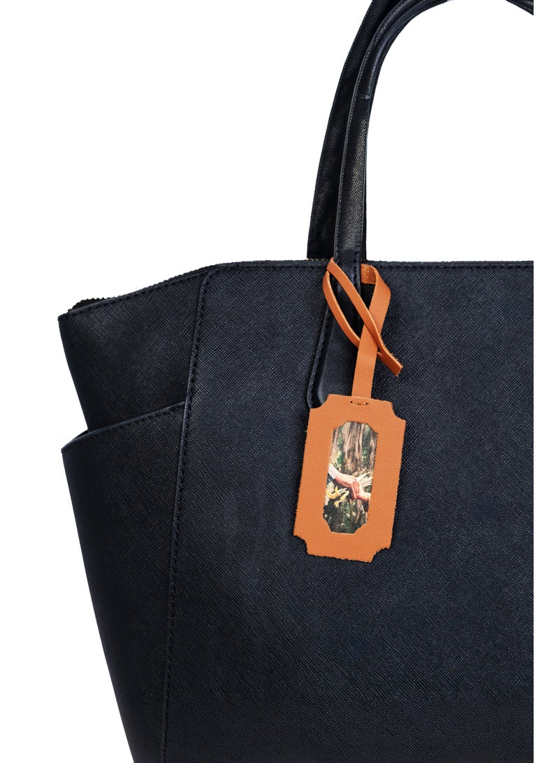 UAE Year Of Leather Frame Charm - Brown - Image 1