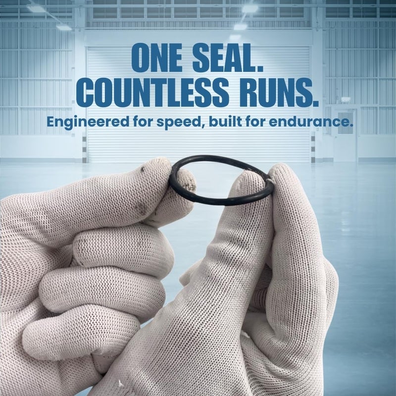 Smartpack O-Ring for Packaging of High-Speed Batch Coding Machine’s Spare Parts | Pressure, Seal | Quick Install, Rubber, Heat-Resistant, Industrial, Replacement O-Ring | Pack of 1 Large Size - Image 1