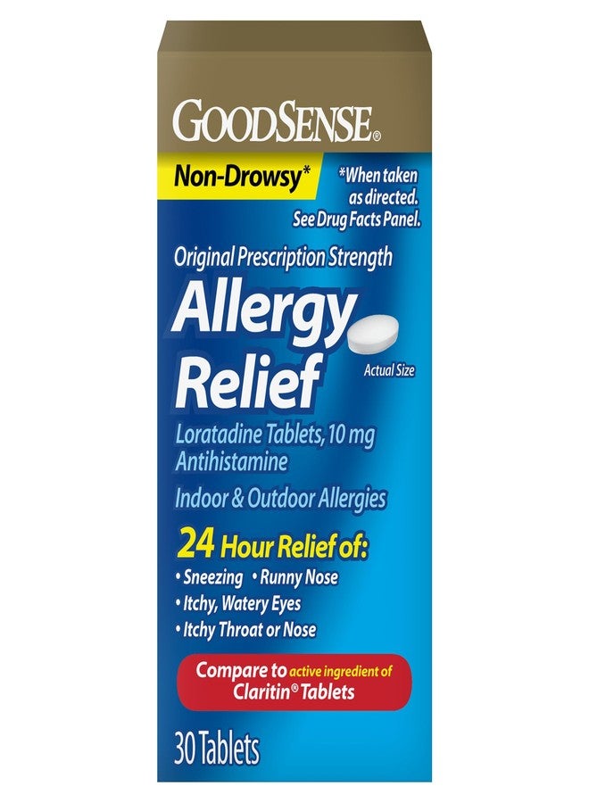 GoodSense Allergy Relief Loratadine Tablets 10 mg, Antihistamine, Allergy Medicine for 24 Hour Allergy Relief, 30 Count - Image 1
