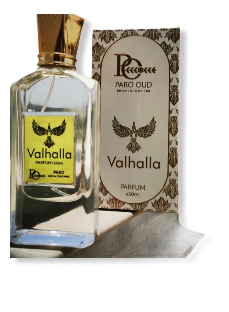 PARO OUD فالهالا 1 EDP 1 خشبي ومسك 1 ترابي ودخاني 1 عطر عنبري حار للنساء والرجال 1 عطر للجنسين 50 مل 1 بارو عود 1 خشبي زعفران 1 مستوحى من زعفران بايريدو الأسود 1 - Image 3