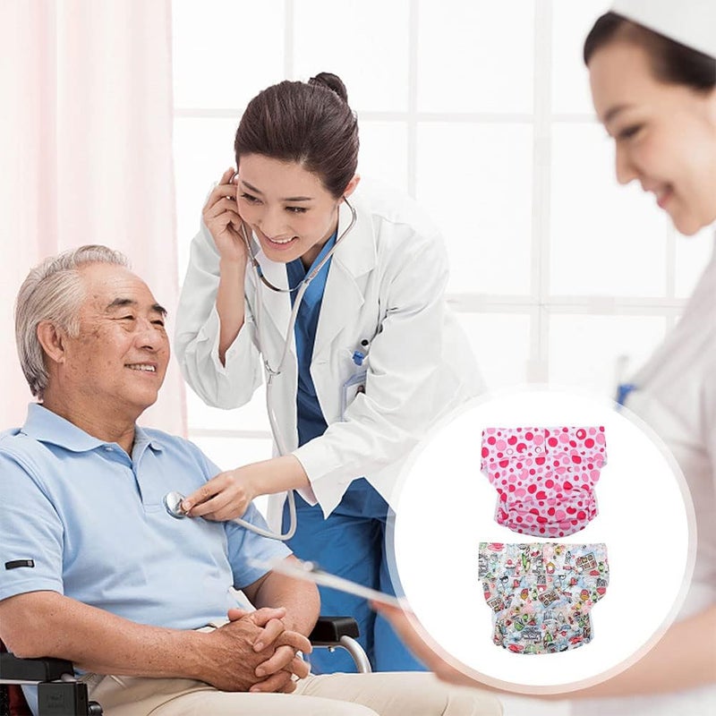 cheekyglo 2pcs Leakproof Adult Incontinence Diapers Washable Diapers Adults Elderly Supplies - Image 1