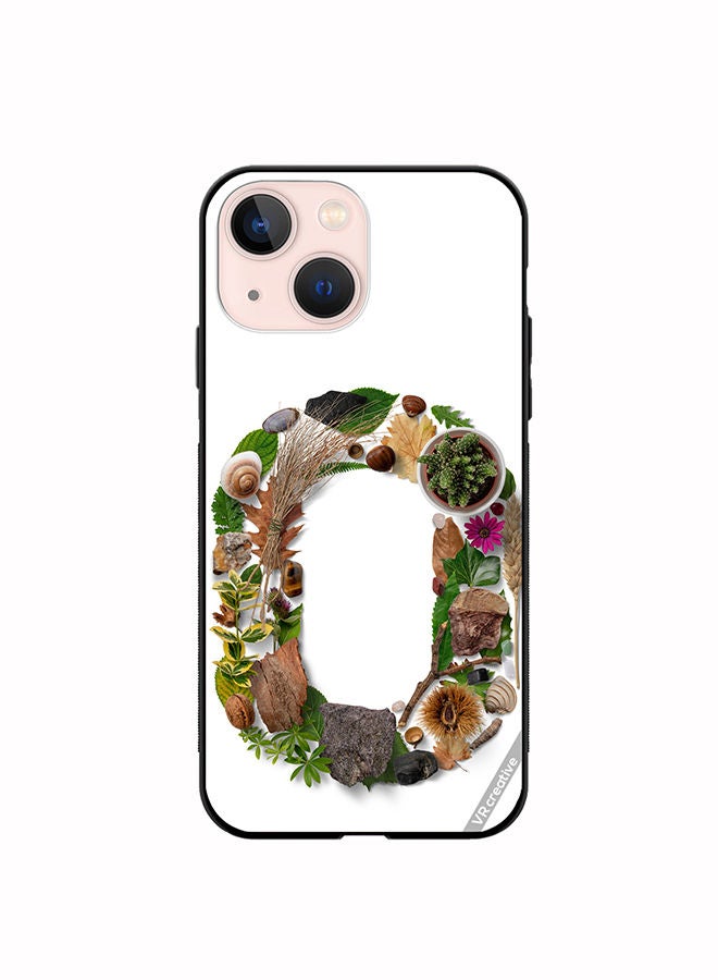VR CREATIVE Protective Case Cover For Apple iPhone 13 Alphabet O Design Multicolour - Image 1