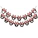CHuangQi Minnie Themed Party Banner Happy Birthday Letter Banner Red Bow with Polka Dots Card 1st Birthday Party Supplies Decoration - Image 3