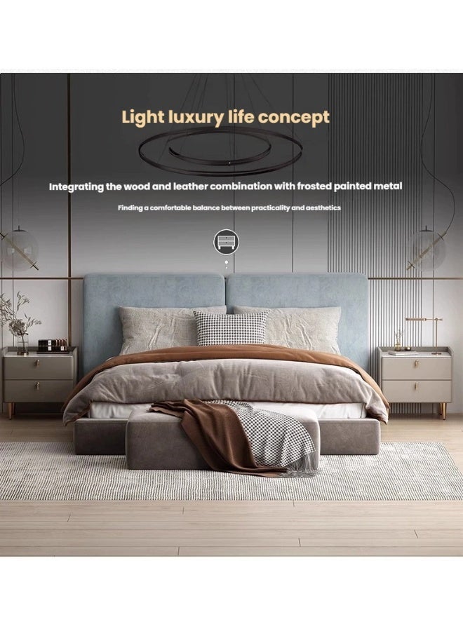 POWER Italian-style light luxury bedside table, a popular sofa coffee table/side table with 2 drawers, suitable for living room and bedroom. - Image 4