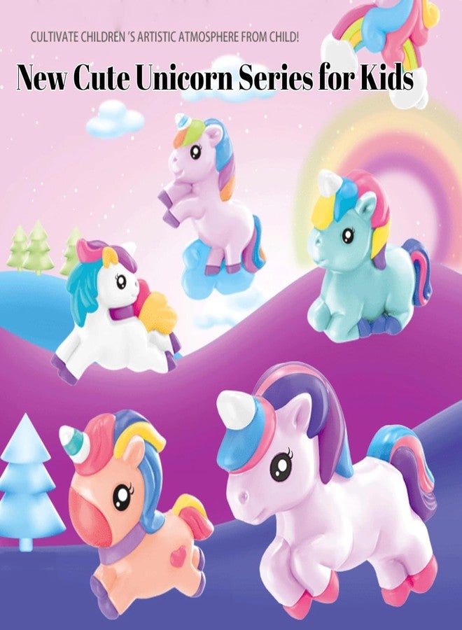 RUJVE DIY Mould and Paint Craft kit | Kids DIY Craft For 3+ Years | Plaster Figurine Set with Pigments, Palette & Mold, Painting Art & Craft Set - Gift Toys for 3 4 5 6 7 8+ Year Old Boys & Girls (Unicorn) - Image 3