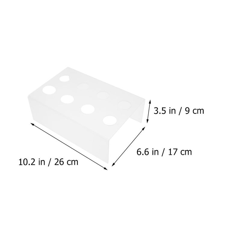 Acrylic Ice Cream Cone Holder Stand 8 Hole For Kitchen Party Dessert Display - Image 5