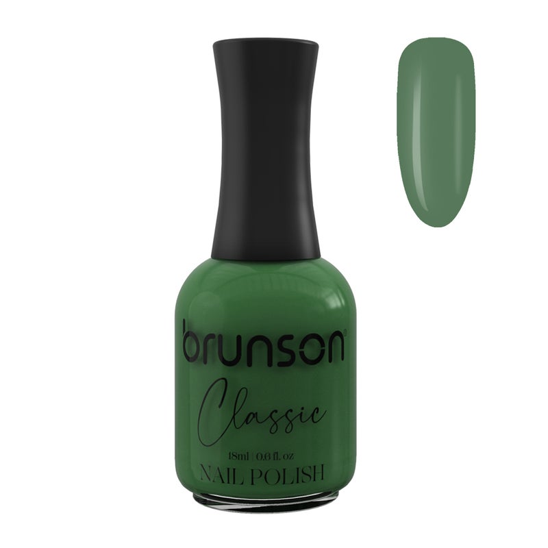 Brunson Classic Nail Polish 18ml Fast Dry Nail Lacquer Nail Harderner Normal Polish Glossy Gel Effect Quick Air Dry Long-Lasting Natural Nail Enamel Salon Quality Manicure Pedicure Regular Polish