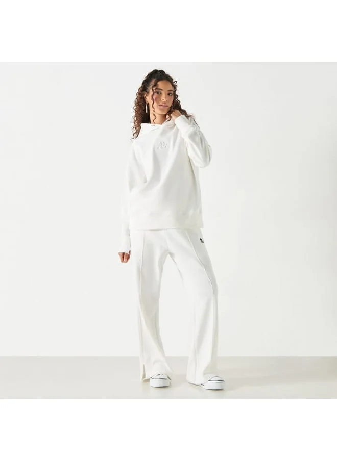 Kappa Kappa Logo Embossed Hoodie with Long Sleeves