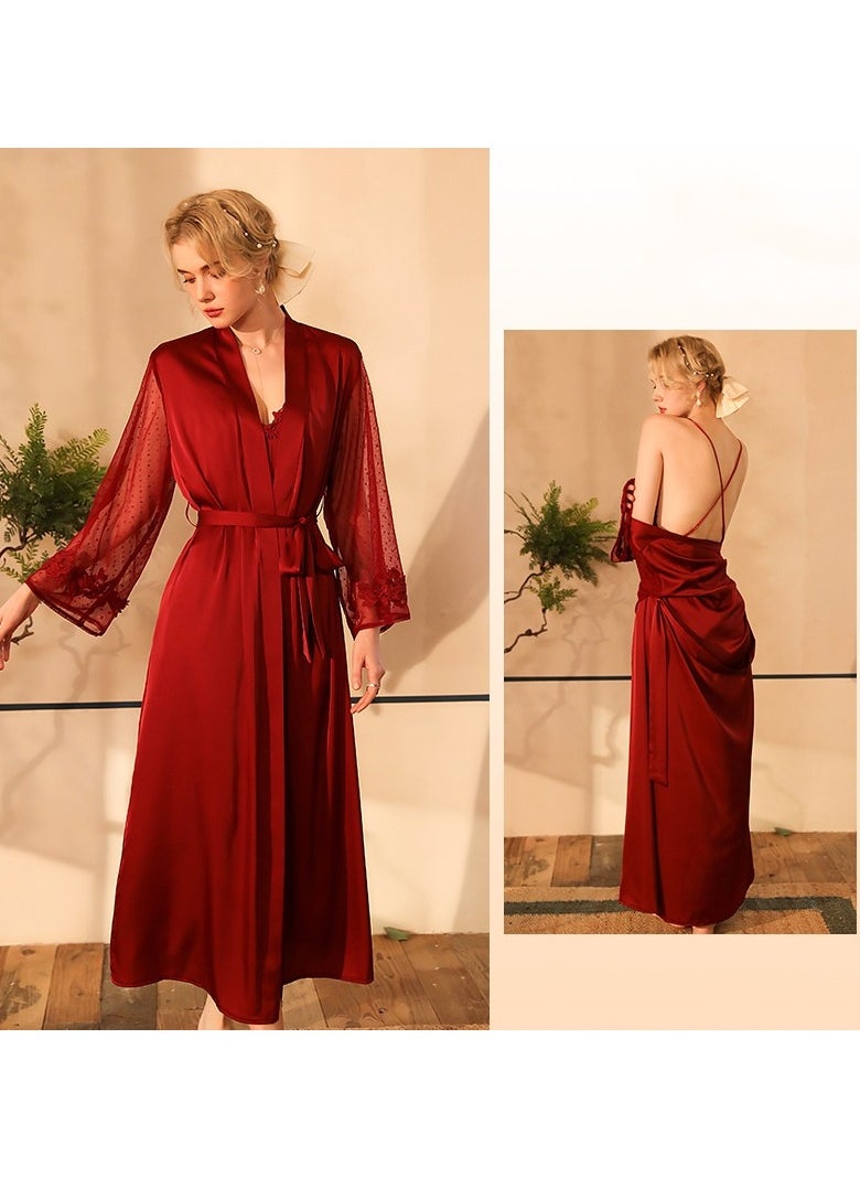 Generic Women Cardigan Bathrobe 
