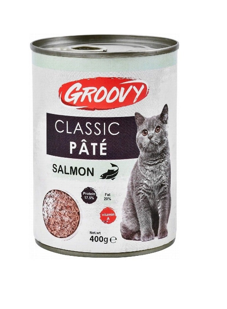 جروفي Classic Cat Pate with Salmon400 gr