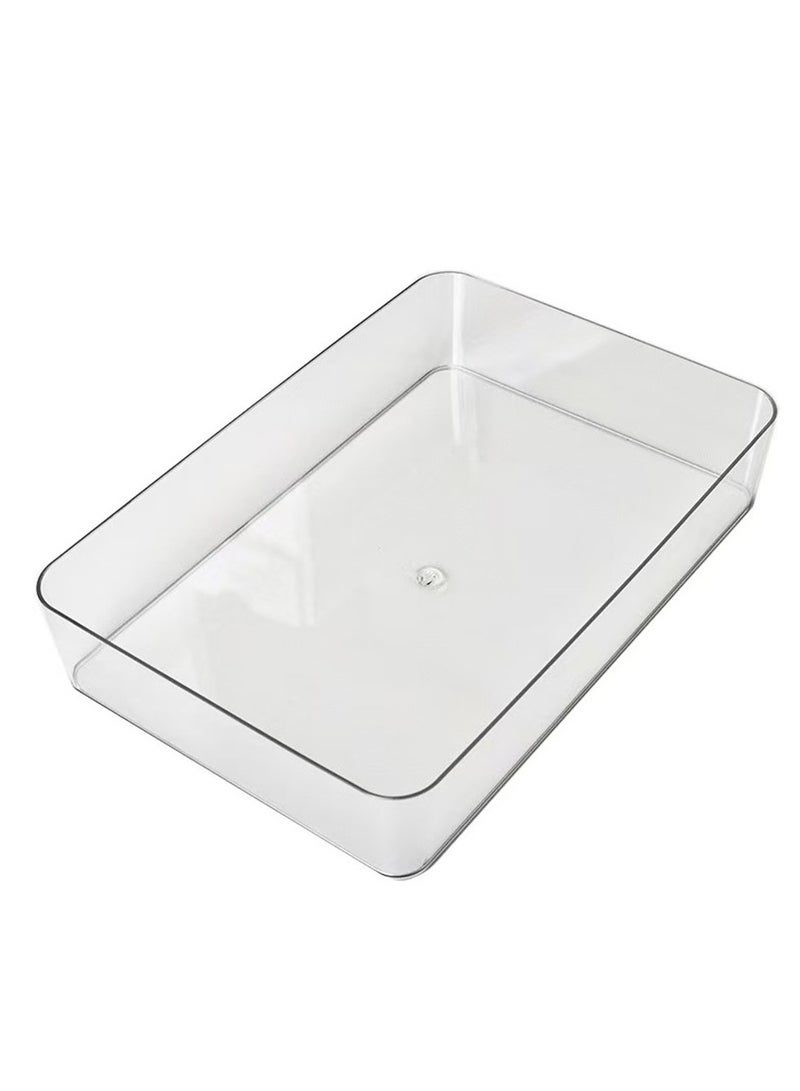 Transparent Storage Box Large Capacity Cosmetic Organizer Desktop Jewelry Stationery Makeup Drawer Container - Image 2