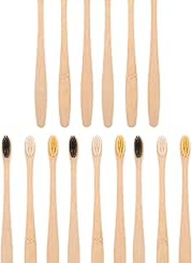 15 Pcs Soft Charcoal Toothbrush Set With Mermaid Tail Handle For Gentle Deep Cleaning Eco Friendly Travel Use - Image 1