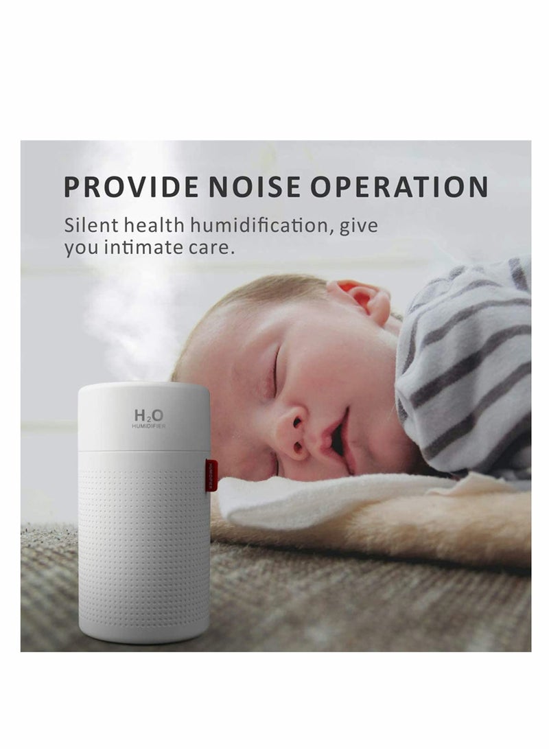 SYOSI Air Humidifier Night Light Function to Prevent Dry Burning and USB Charging, Ultra-Quiet, Auto-Off, Bedroom, Suitable Heaithy Life - Image 4