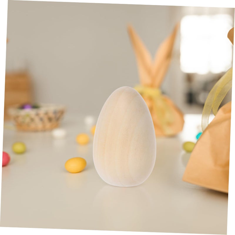 Unfinished Wooden Eggs for DIY Crafts 6 Pack Easter Graffiti and Holiday Decoration - Image 5