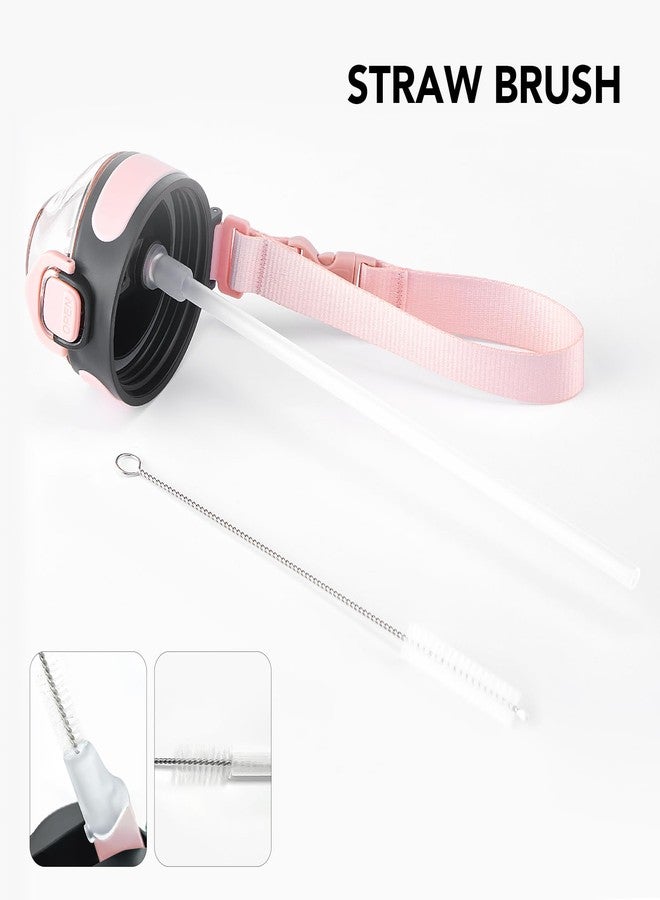 Enerbone Insulated Water Bottle, 32 oz Stainless Steel Water Bottles with Carrying Strap, Double-Wall Vacuum Insulation Thermos, Leakproof Sports Bottle with Straw, Keep Drinks Hot or Cold for Hours - Image 5