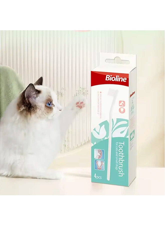 Bioline Toothbrush For Cat And Puppy (Set  Of 4) - Image 2