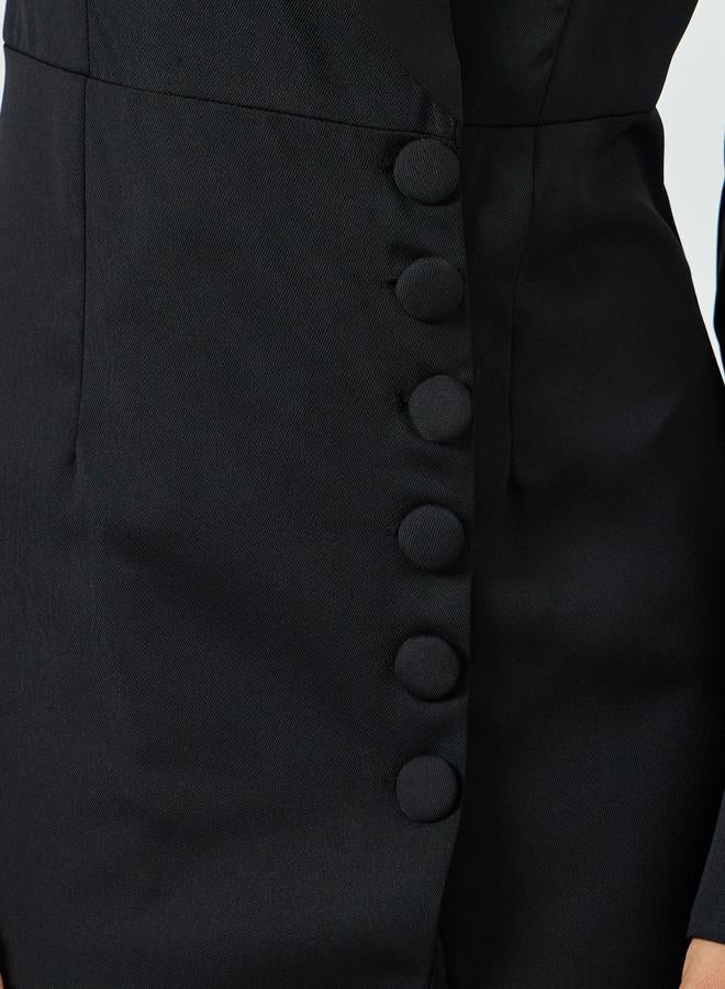 Take Two Women's Solid Button Detail Bell Sleeve Maxi Dress - Image 4