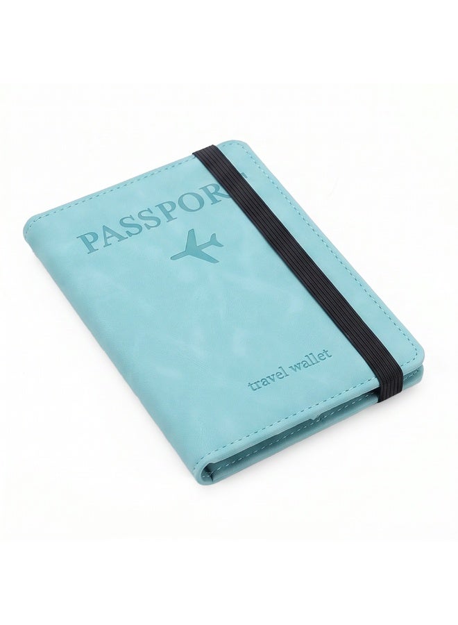 Premium Travel Wallet & Passport Holder with Elastic Band | Water-Resistant Organizer with 4 Card Slots & 2 SIM Pockets - Image 1