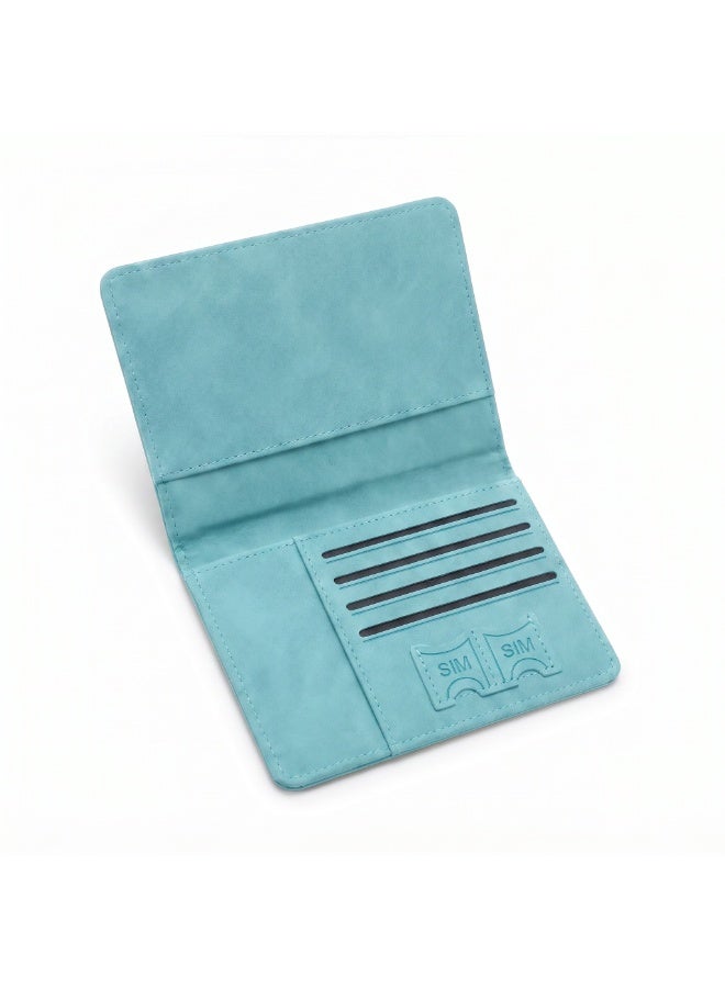 Premium Travel Wallet & Passport Holder with Elastic Band | Water-Resistant Organizer with 4 Card Slots & 2 SIM Pockets - Image 3