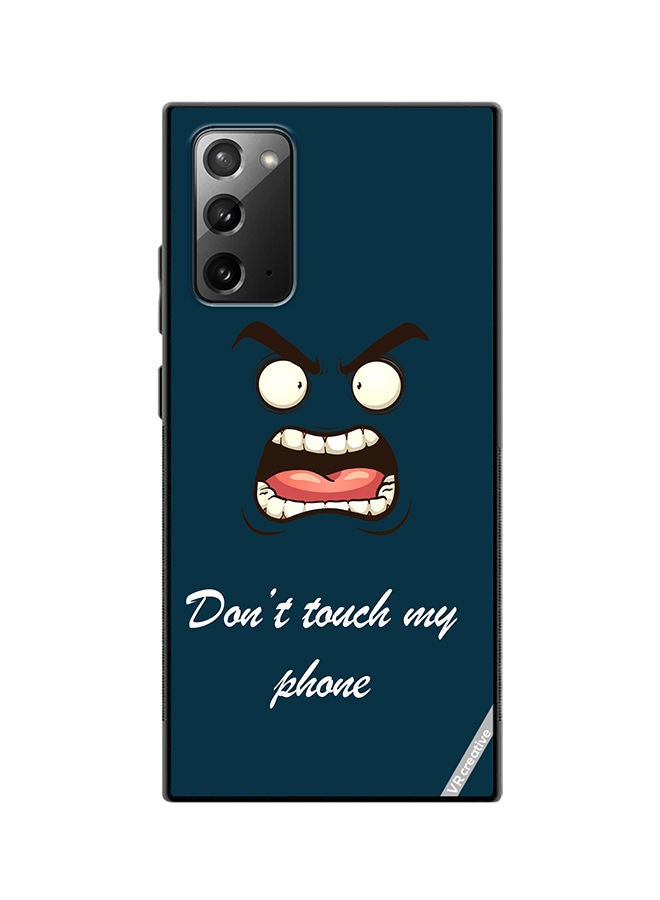 VR CREATIVE Protective Case Cover For Samsung Galaxy Note20 5G Dont Touch My Phone Design Multicolour - Image 1