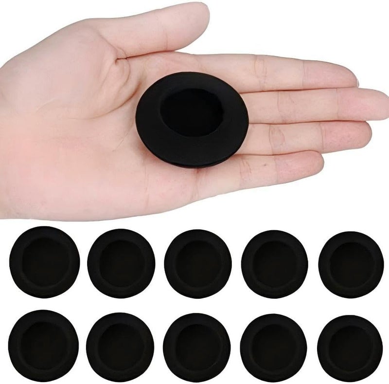 QPOIBSD Ear Cushions Foam Replacement for Plantronics Headphones Most Standard Size Office Telephone Headsets H251 H251N H261 H261N H351 H351N H361 H361N Headset Disposable Covers, Black (20Pcs) (20) - Image 5