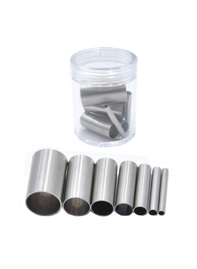 Vidillo Clay Cutters,7Pcs Hole Hollow Punch Cutter Set Stainless Steel Indentation Round Circle Shape Cutters Mold Ceramics Dotting Baking Mold Cutter Punch Tools for Clay Pottery Craft with Storage Case(B2) - Image 1