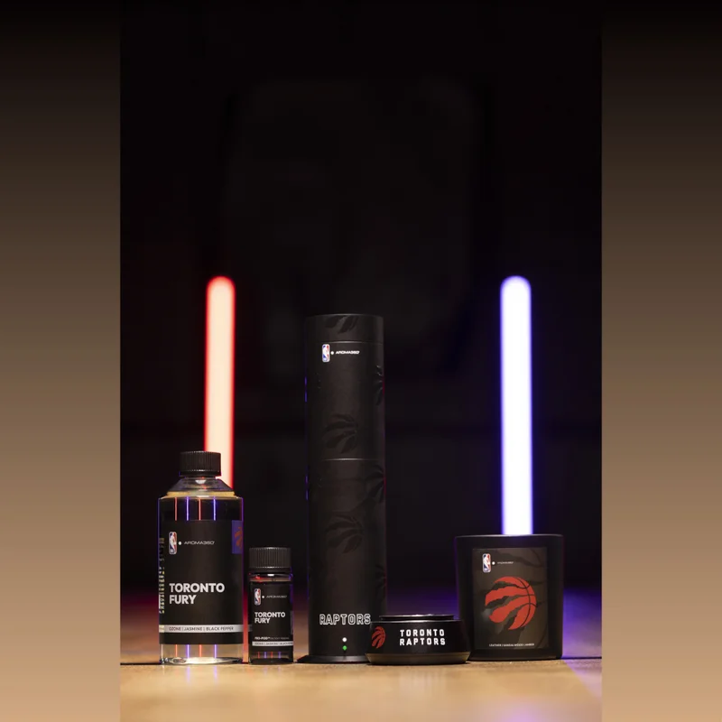 AROMA360 x NBA - Toronto Raptors Luxury Portable Essential Oil Car Diffuser - Aromatherapy Oils Scent Car Diffuser - Auto On/Off Wireless Feature - Oil Not Included