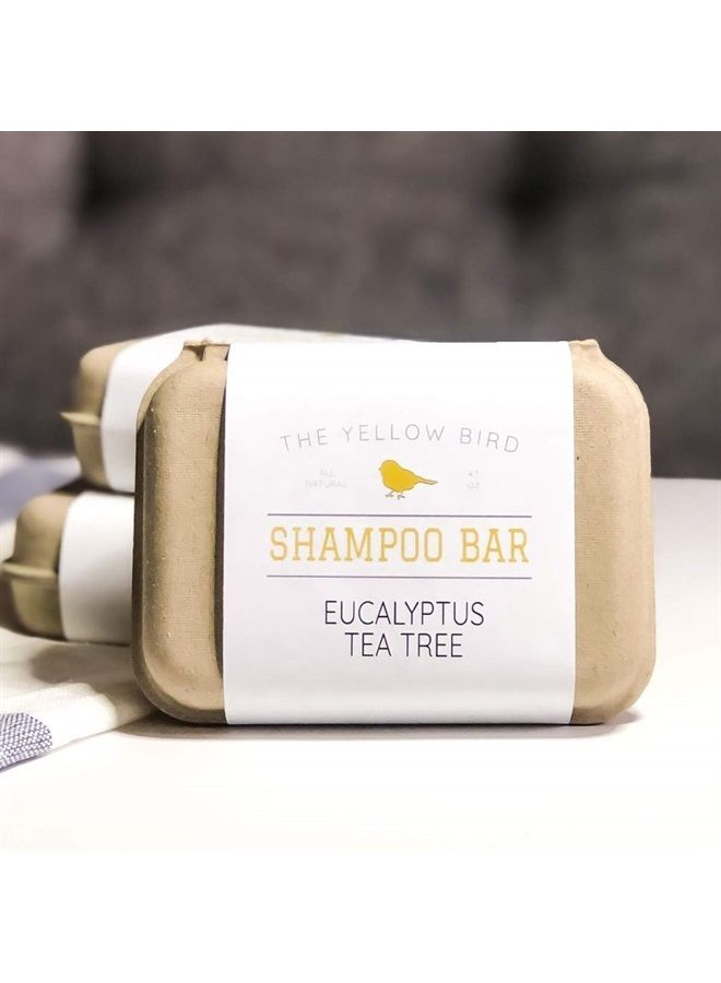 The Yellow Bird Eucalyptus Tea Tree Shampoo Bar. All Natural & Organic Ingredients. Sulfate Free, Detergent Free, Color Safe, and Silicone Free. Vegan, Plastic Free, Zero Waste Shampoo Soap - Image 5