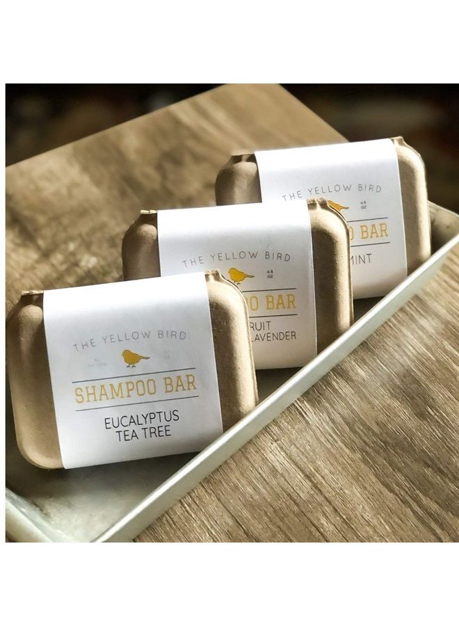 The Yellow Bird Eucalyptus Tea Tree Shampoo Bar. All Natural & Organic Ingredients. Sulfate Free, Detergent Free, Color Safe, and Silicone Free. Vegan, Plastic Free, Zero Waste Shampoo Soap - Image 4