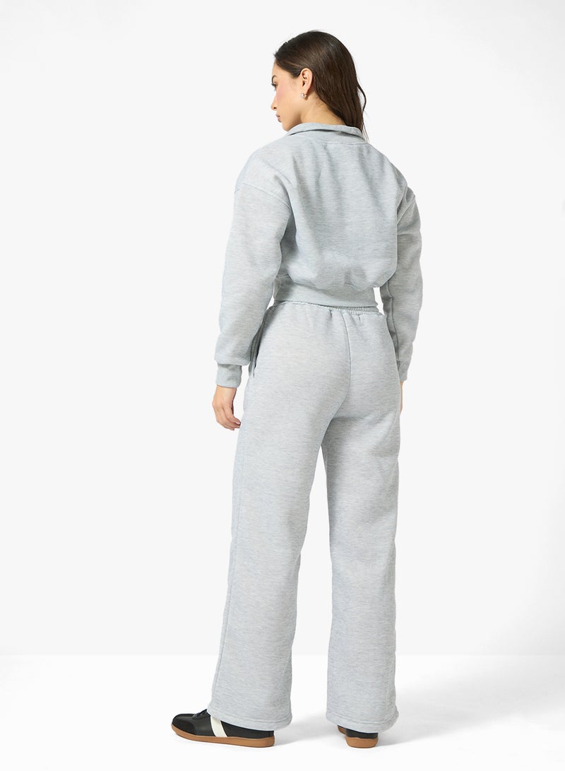 Ginger Oversize Half Zip Sweatshirt & Sweatpant Set - Image 2