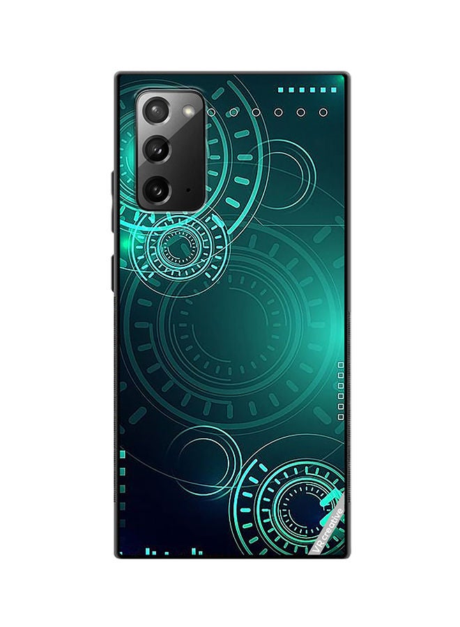 VR CREATIVE Protective Case Cover For Samsung Galaxy Note20 5G Green Technology Design Multicolour - Image 1