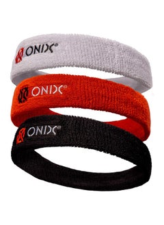 Onix Pickleball Sweat Absorption Headband - Black  - Image 3