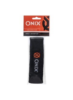 Onix Pickleball Sweat Absorption Headband - Black  - Image 2
