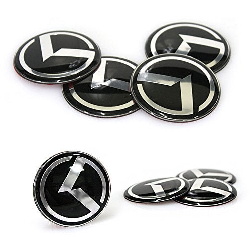 LIGHTKOREA 60mm 4Pcs 3D K Logo Wheel Center Caps Hub Decal Emblem Sticker Badge for Kia Stinger NIRO Rio Sorento Sportage Optima Soul Cerato Forte Carnival Sedona Cadenza K900 Picanto Rondo - Image 5