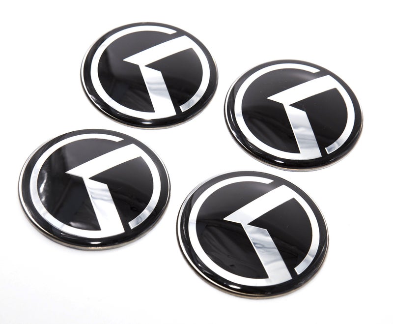 LIGHTKOREA 60mm 4Pcs 3D K Logo Wheel Center Caps Hub Decal Emblem Sticker Badge for Kia Stinger NIRO Rio Sorento Sportage Optima Soul Cerato Forte Carnival Sedona Cadenza K900 Picanto Rondo - Image 1