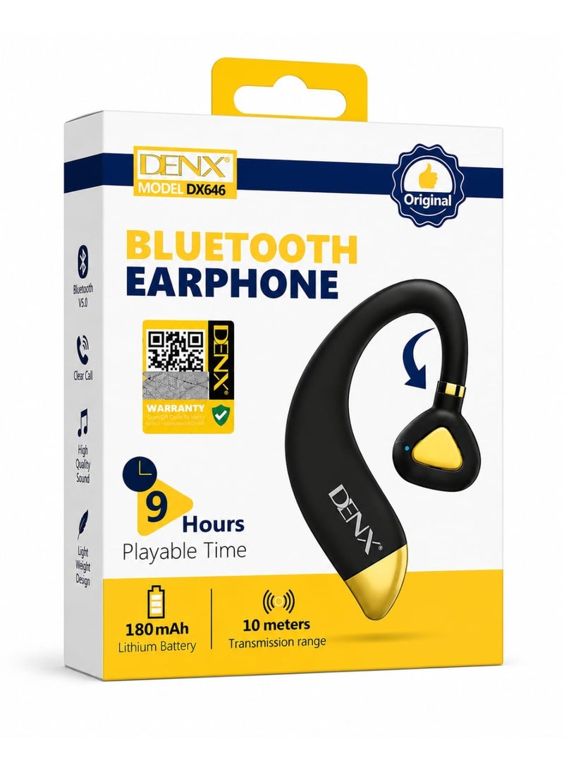 DENX DX646 Original Bluetooth Earphone