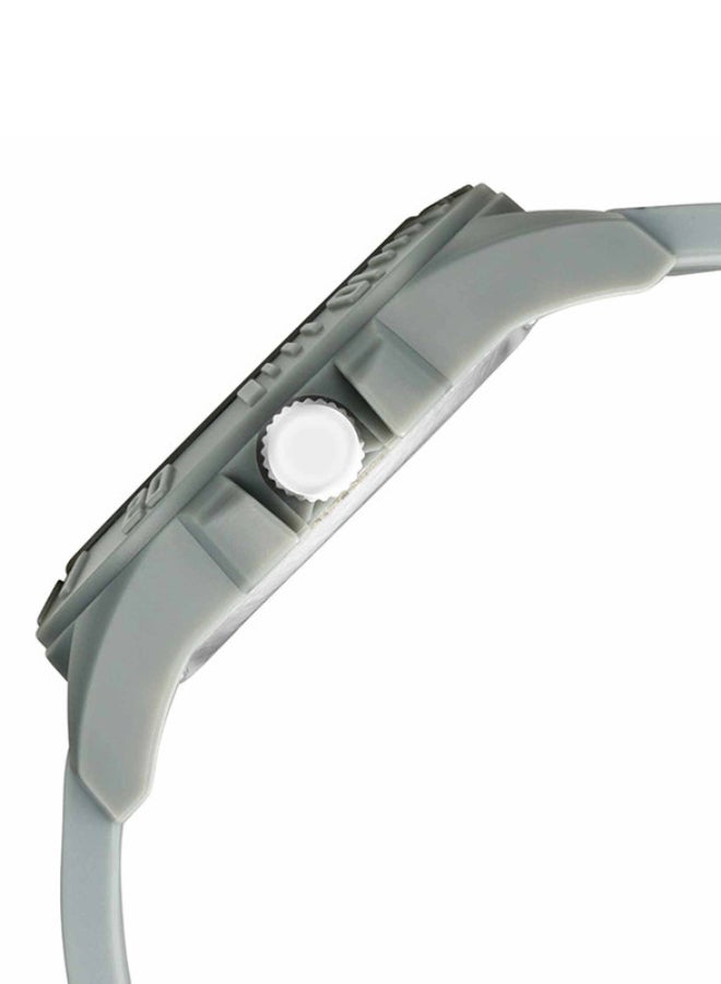 Fastrack Tees Hashtag Quartz Watch Blue Round Dial  Grey Strap Unisex watch - Image 3