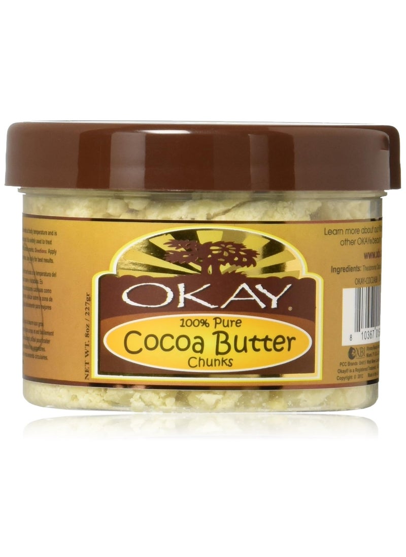 OKAY OKAY 100 PURE COCOA BUTTER CHUNCK 8oz227gr 