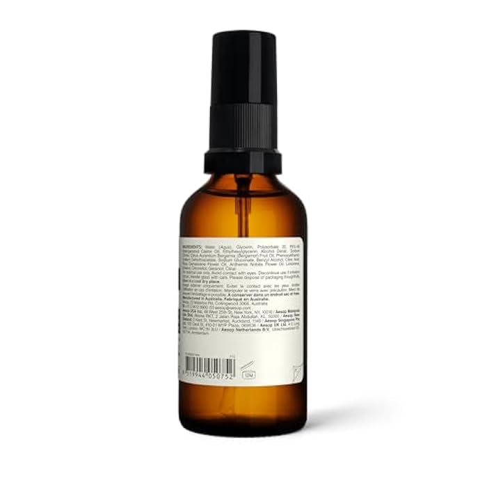 Aesop Immediate Moisture Facial Hydrosol | Hydrating Face Mist with Rose Petal & Bergamot | Hydrator for All Skin Types | Vegan, Cruelty-Free, Paraben-Free | 50 mL/1.7 oz - Image 3