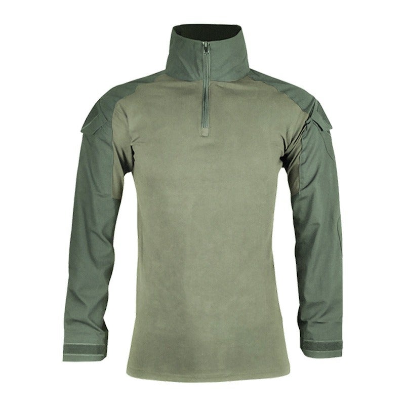 PFZL Outdoor Tactical Frog Suit Long Sleeve Spring Cycling Training Shirt Stretch T-Shirt Top for Boys - Image 1