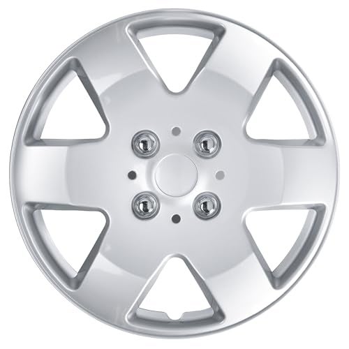 BDK مجموعة كاملة من 4-15 بوصة من أغطية العجلات البديلة للسيارات، غطاء العجلة، تركيب سهل بنظام النقر، ملاءمة آمنة، مقاومة للحرارة والصدمات، بديل مباشر لعجلات المصنع الأصلية - تناسب جنوط 15 بوصة - Image 2