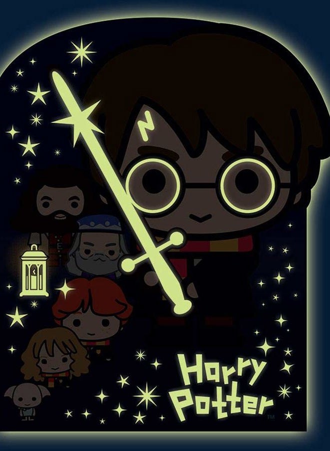 Playhouse Glow in The Dark Harry Potter Chibi 28-Piece Die-Cut Shaped Mini Puzzle for Kids - Image 2