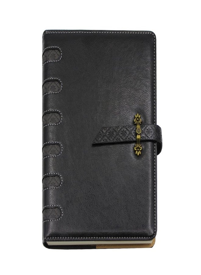 Viva Venetian 2026 New Year Dated Diary | 400 Ruled Pages | 70 GSM Paper |Thermo PU Material | Debossed Spine (BLACK) - Image 1
