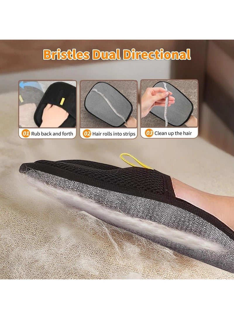  أورا سيليكت قفاز لإزالة شعر الحيوانات الأليفة، قفازات لإزالة الكهرباء الساكنة لشعر الحيوانات الأليفة، قفازات لإزالة شعر الحيوانات الأليفة للكلاب والقطط، قفاز قابل لإعادة الاستخدام لإزالة شعر الحيوانات الأليفة للسجاد والأريكة والملابس والأثاث - Image 3