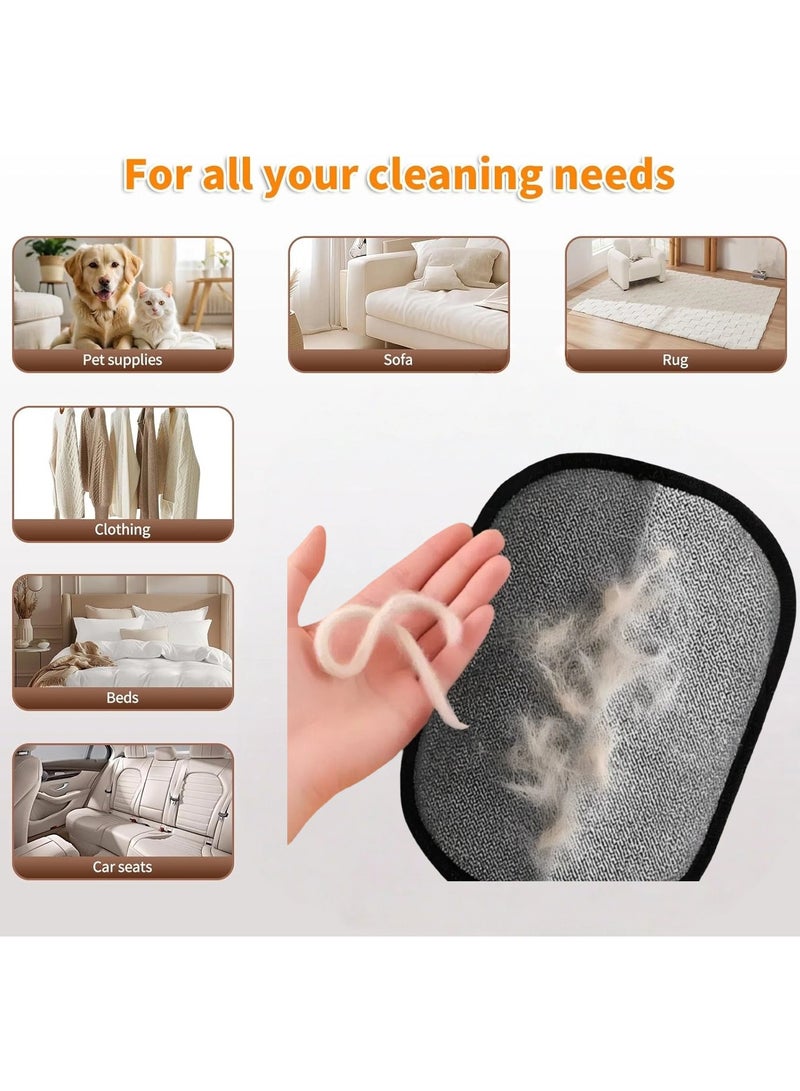  أورا سيليكت قفاز لإزالة شعر الحيوانات الأليفة، قفازات لإزالة الكهرباء الساكنة لشعر الحيوانات الأليفة، قفازات لإزالة شعر الحيوانات الأليفة للكلاب والقطط، قفاز قابل لإعادة الاستخدام لإزالة شعر الحيوانات الأليفة للسجاد والأريكة والملابس والأثاث - Image 4