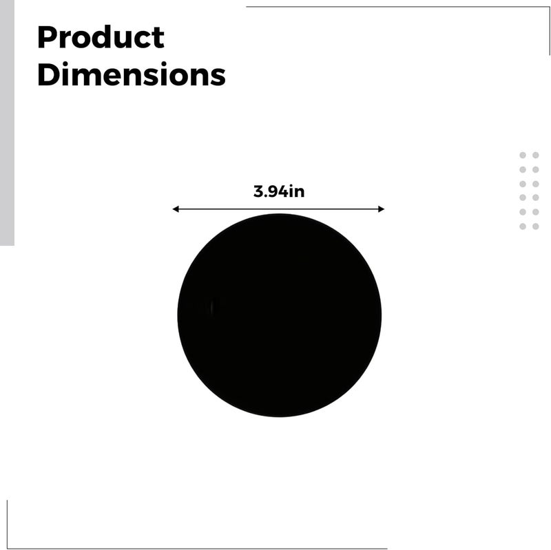 Floor Marking Stickers, 2 Pcs Black, Classroom, Meeting Room, Social Distancing, Directional Labels, Removable, Writable, 4 in (10 Cm) Diameter, Easy Application, Long-Lasting - Image 3